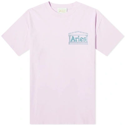 Shop Aries Classic Temple Tee In Pink