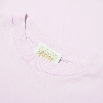 Shop Aries Classic Temple Tee In Pink