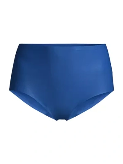 Shop Chantelle Soft Stretch Seamless High-rise Briefs In Northern Blue