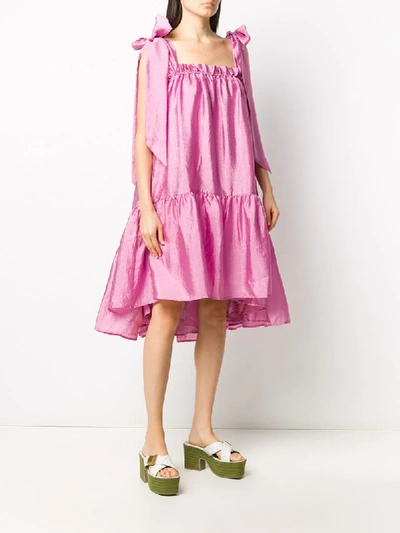 Shop Stine Goya Serena Bow Detail Dress In Pink