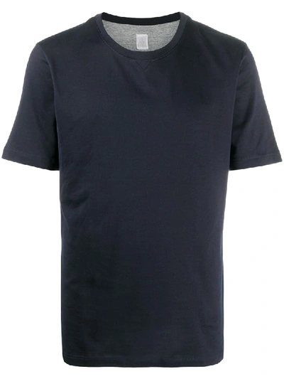 Shop Eleventy Round Neck Cotton T-shirt In Blue