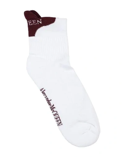 Shop Alexander Mcqueen Short Socks In White