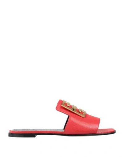 Shop Givenchy Sandals In Red