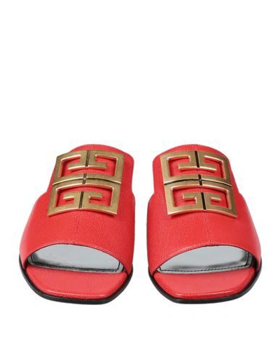 Shop Givenchy Sandals In Red