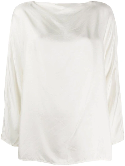 Shop Daniela Gregis Silk Shirt In White