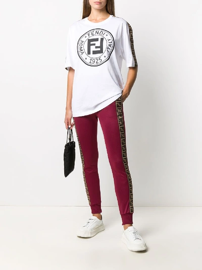 Shop Fendi Rama T-shirt In White