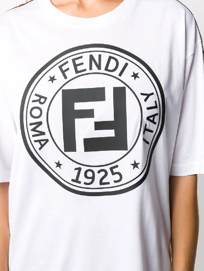 Shop Fendi Rama T-shirt In White