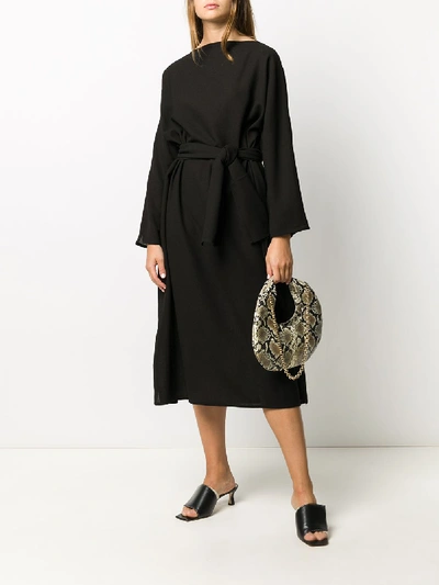 Shop Daniela Gregis Wool Dress In Black