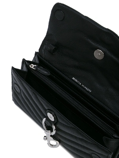 Shop Rebecca Minkoff Edie Leather Wallet In Black