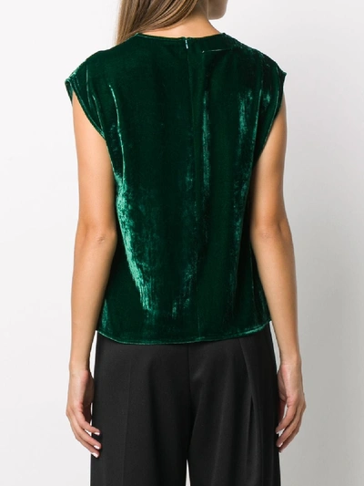 Shop Mm6 Maison Margiela Necklace Print Top In Green