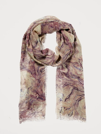 Shop Scotch & Soda Printed Lightweight Tencel&trade; Scarf In Pink