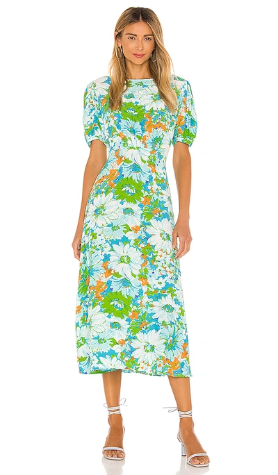 Shop Faithfull The Brand Beline Midi Dress In Gardone Floral