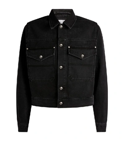 Shop Kenzo Fitted Denim Jacket