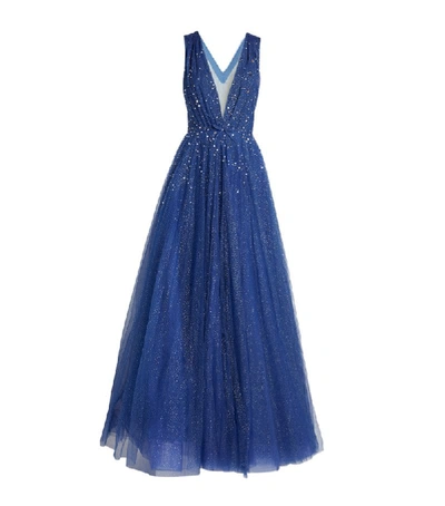 Shop Jenny Packham Crystal-embellished Marguerita Gown
