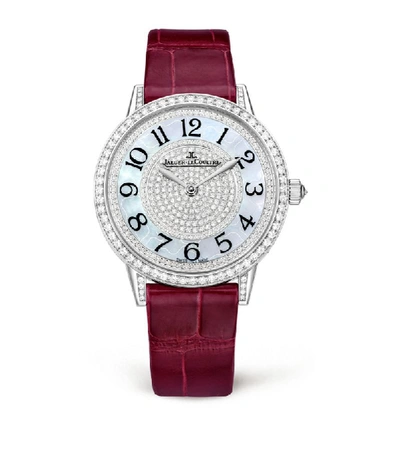 Shop Jaeger-lecoultre White Gold And Diamond Rendez-vous Ivy Watch 34mm