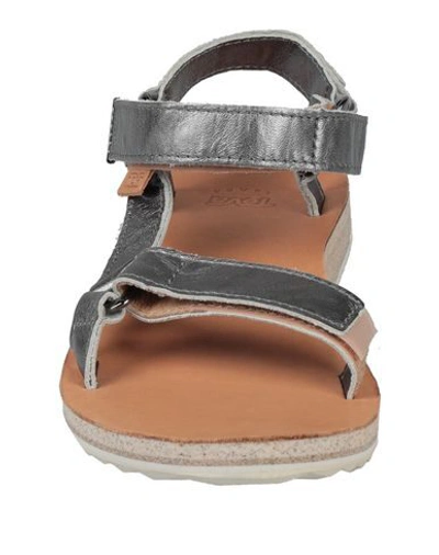 Shop Teva Sandals In Silver