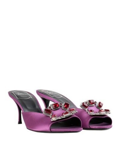 Roger Vivier Sandals In Mauve