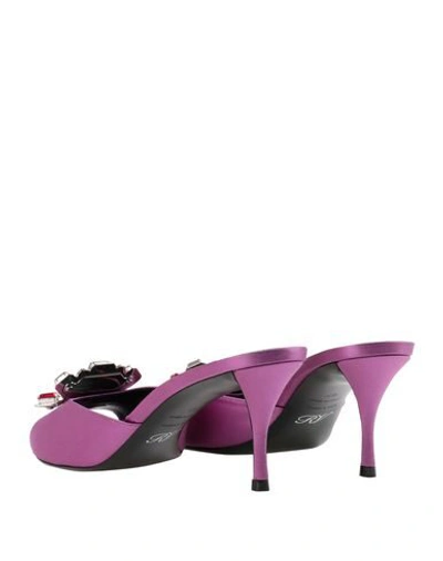 Roger Vivier Sandals In Mauve