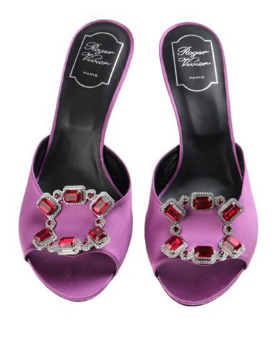 Roger Vivier Sandals In Mauve