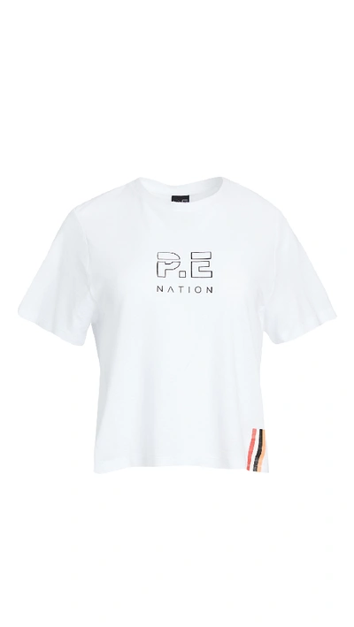 Shop P.e Nation Endurance Tee In White