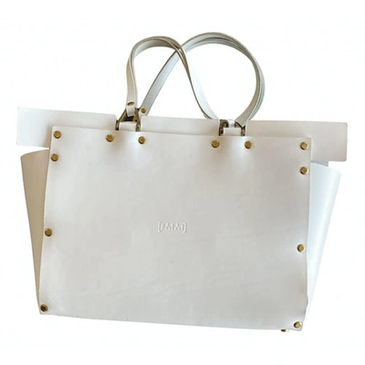 Pre-owned Niels Peeraer White Leather Handbag