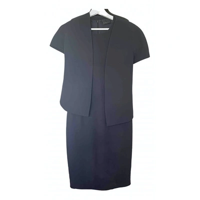 Pre-owned Calvin Klein Collection Mid-length Dress In Navy