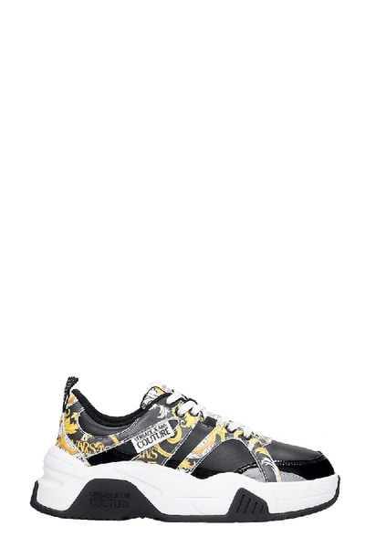Shop Versace Jeans Couture Sneakers In Black Tech/synthetic