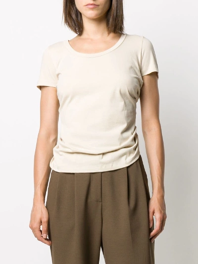 Shop Jacquemus Cotton T-shirt In Beige