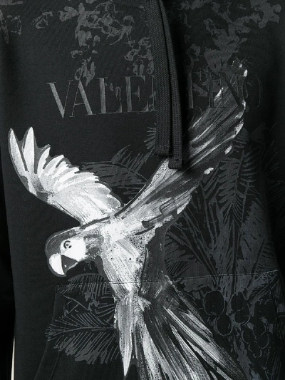 Shop Valentino Mural Jungle Jersey Sweatshirt In Black