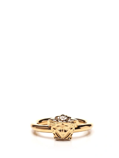 Shop Versace Medusa Ring In Gold