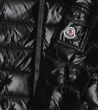 Shop Moncler Moka Quilted Down Coat In Black