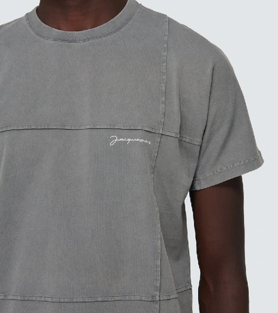 Shop Jacquemus Le T-shirt Carro Top In Grey