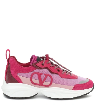 Shop Valentino Shegoes Sneakers In Pink