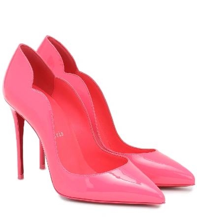 Shop Christian Louboutin Hot Chick 100 Patent Leather Pumps In Pink