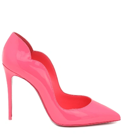 Shop Christian Louboutin Hot Chick 100 Patent Leather Pumps In Pink