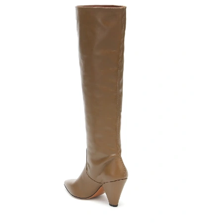 Shop Souliers Martinez San Jose Knee-high Leather Boots In Brown