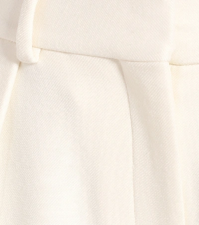 Shop Khaite Helina High-rise Cotton Culottes In White