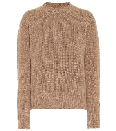 Shop Victoria Beckham Wool And Cashmere Sweater In Beige
