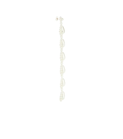 Shop Simone Rocha Faux-pearl Drop Earrings In White