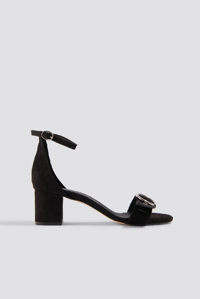 Shop Trendyol Eyelet Detailed Heels - Black