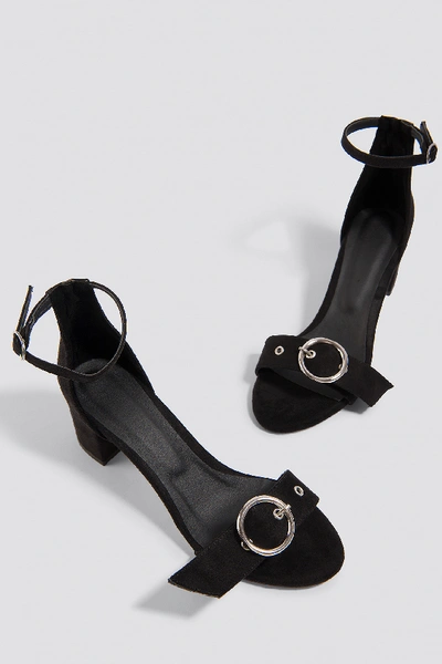 Shop Trendyol Eyelet Detailed Heels - Black