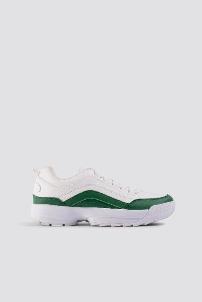 Astrid Olsen X Contrast Sneaker - White In White/green | ModeSens
