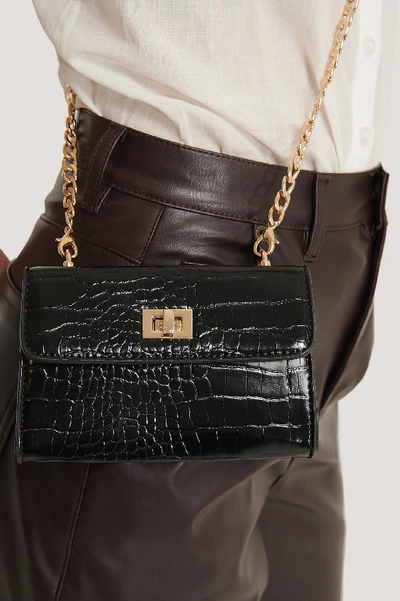 Shop Na-kd Mini Crossbody Chain Bag Black