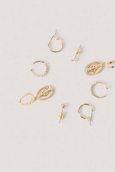Shop Anika Teller X Na-kd Earrings Set - Gold