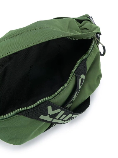 Shop Kenzo Men's Green Polyester Belt Bag