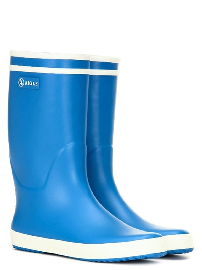 Shop Aigle Kids Wellingtons Lolly Pop For For Boys And For Girls In Blue