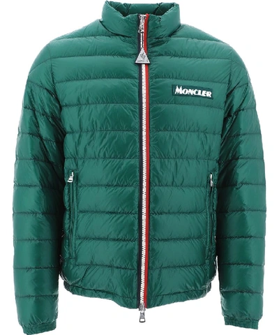 Shop Moncler Petichet Down Jacket In Green