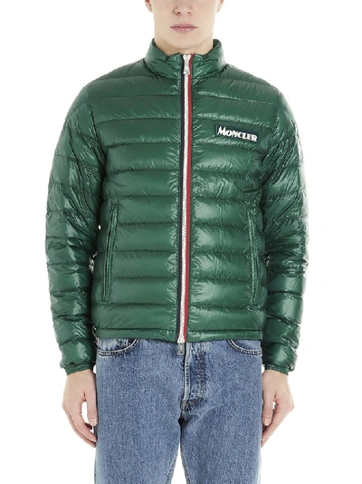 Shop Moncler Petichet Down Jacket In Green