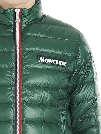 Shop Moncler Petichet Down Jacket In Green