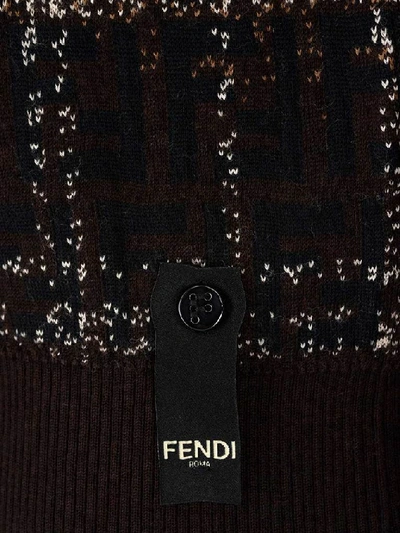 Shop Fendi Check Sweater In Multi